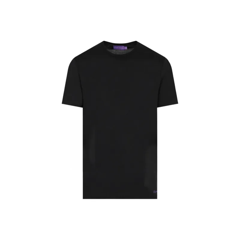 Polo Ralph Lauren Purple Label Logo Embroidered Crewneck T-Shirt-0