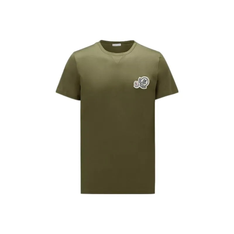 Moncler Double logo patch Cotton T shirt-0