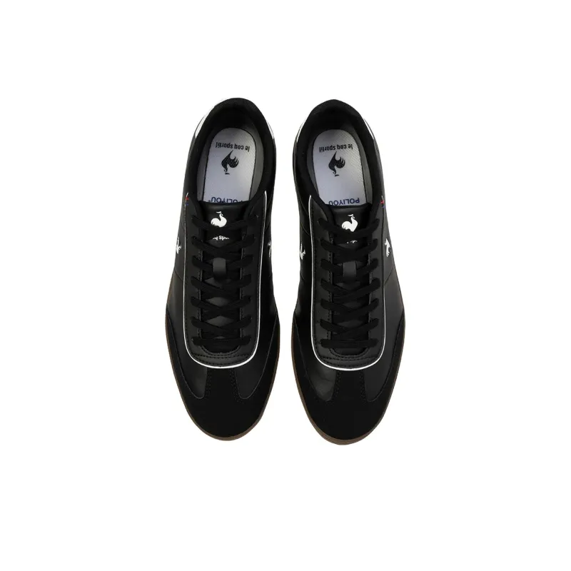 Le Coq Sportif LCS GARE 3 Cushioning, Slip Resistant, And Abrasion Resistant Low Top Casual Shoes Unisex Black-2