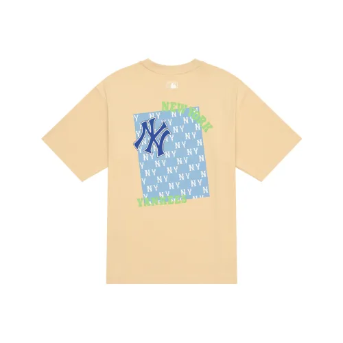 MLB MONOGRAM Collection New York Yankees SS24 T Shirt Unisex Apricot