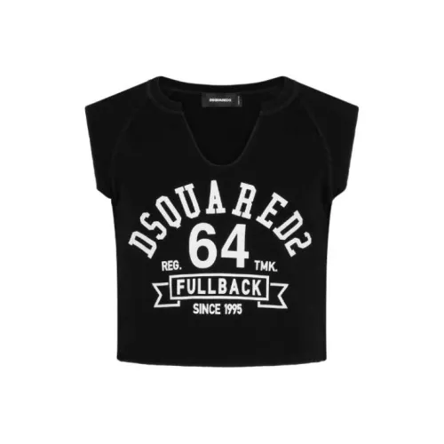 DSQUARED 2 Darlin' Cool Fit Sleeveless Cropped T-Shirt T-Shirt Men's Black
