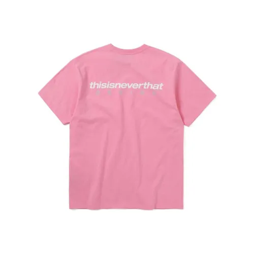 Thisisneverthat SS24 DSN Logo Tee T Shirt Unisex Pink