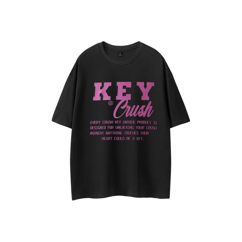 CRUSH KEY SS24 Drop Shoulder Sleeve T Shirt Unisex-0