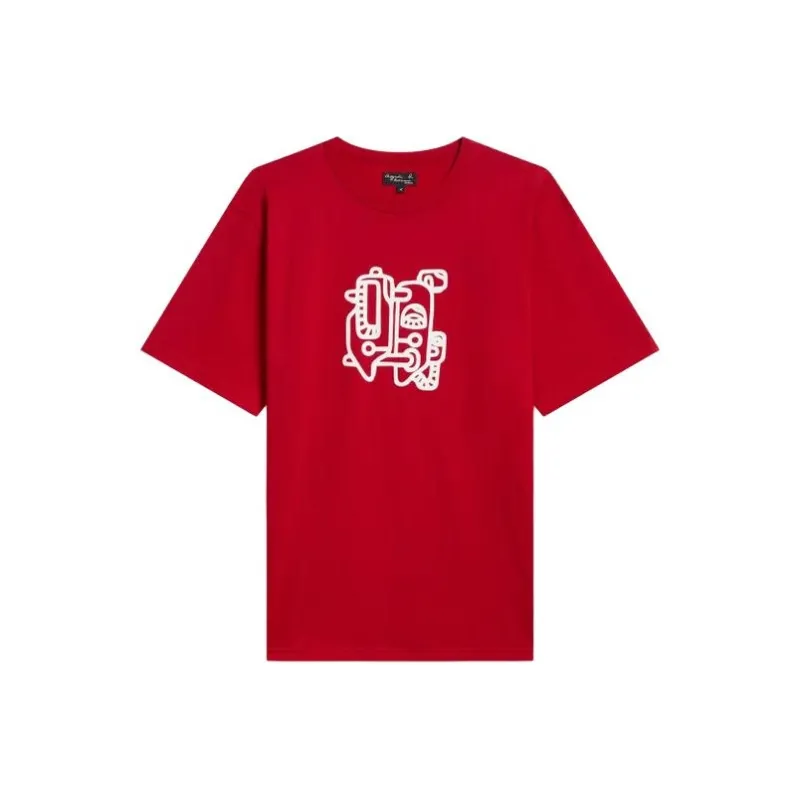 Agnes B. T-Shirts Men Red-0