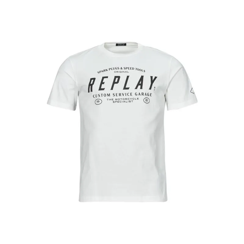REPLAY T-Shirts Men White-0