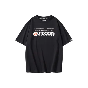 OUTDOOR PRODUCTS Drop Shoulder Sleeve T Shirt Unisex Black