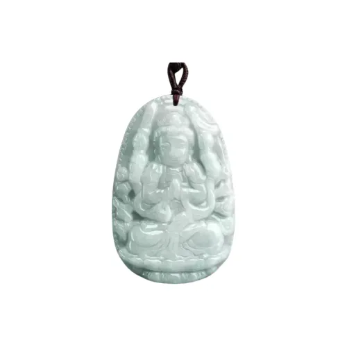 MY WORLD BEGINS AND ENDS WITH YOU Bean Type Jadeite Necklaces Unisex