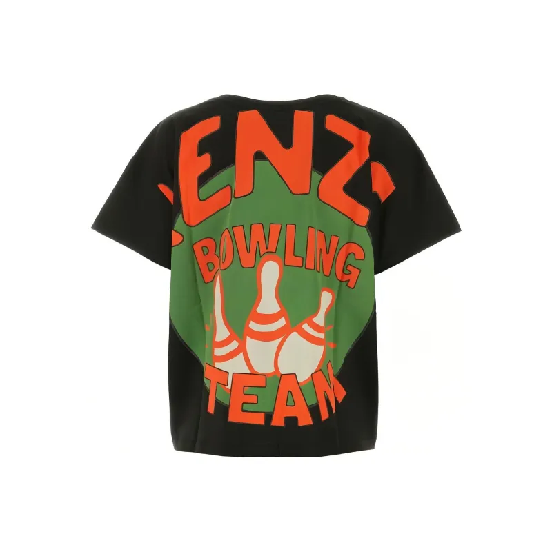 KENZO Graphic Printed Crewneck T Shirt-1
