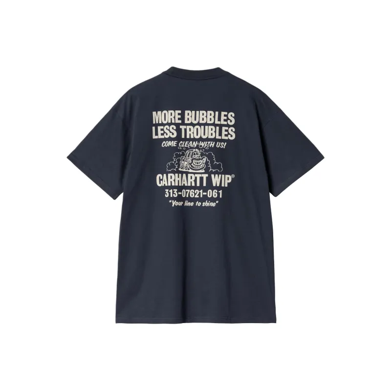 Carhartt WIP Logo Printed Crewneck T Shirt-0