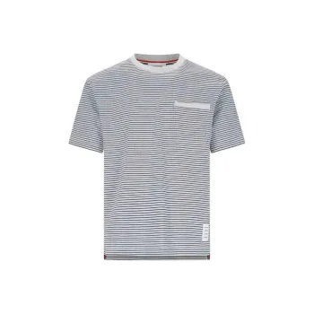 THOM BROWNE Striped Crewneck T Shirt