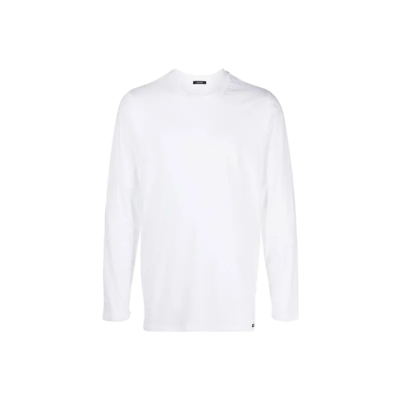 TOM FORD Logo patch Detail Long sleeved T shirt-0