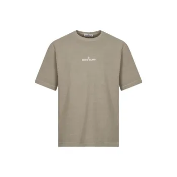 STONE ISLAND Logo print T shirt