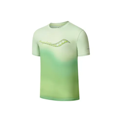 Saucony T Shirt Men's Meadow Yellow Gradient Group