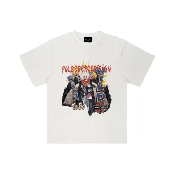 False Perception T Shirts Unisex Distressed White