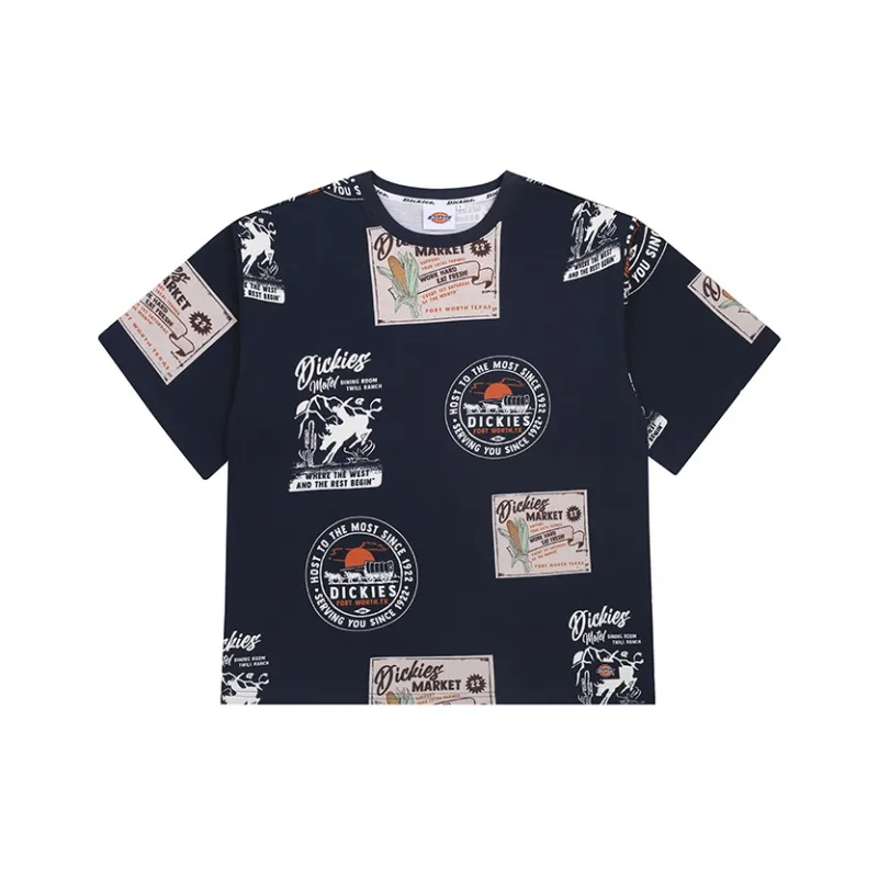 Dickies T Shirts Men Navy Blue-0