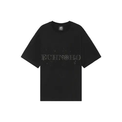 TCH T Shirts Unisex Black With Black Logo