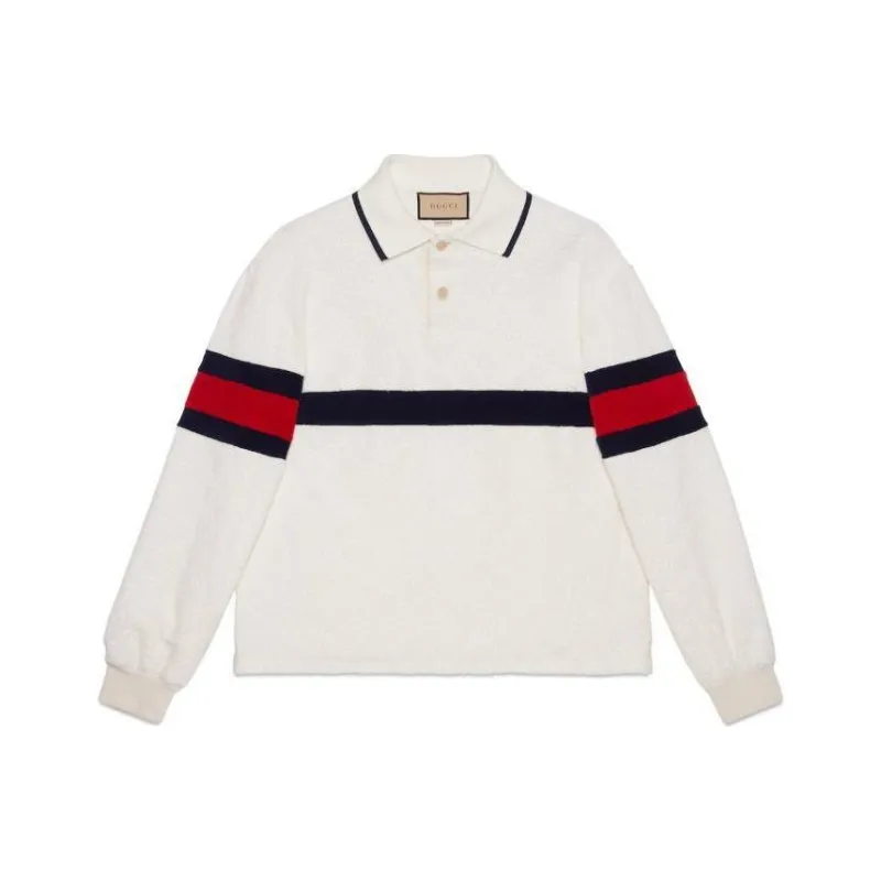 GUCCI Gg Terry cloth Polo Shirt-0