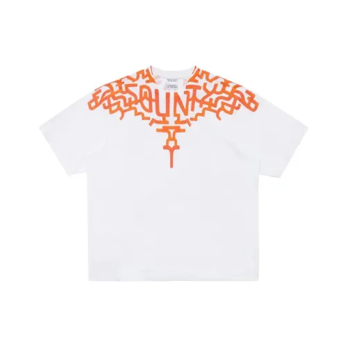 Marcelo Burlon Graffiti Wings Printed Crewneck T Shirt