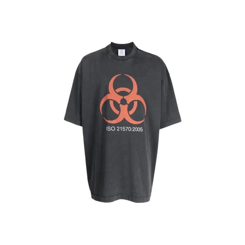 Vetements T-Shirts Men Dusty Gray-0