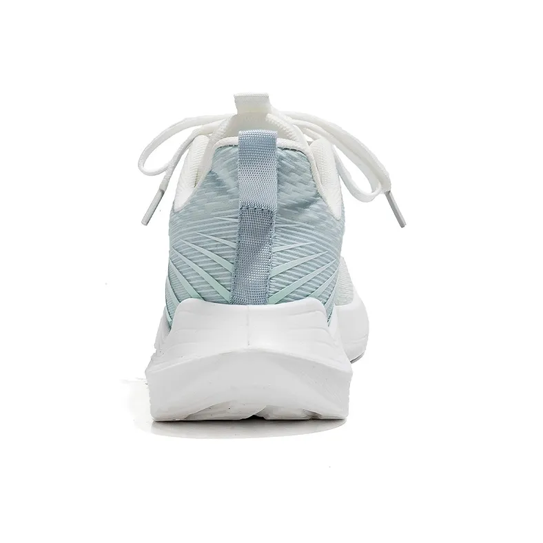 Warrior Anti Slip Wear Resistant Low Top Casual Running Shoes Women's White Green-4