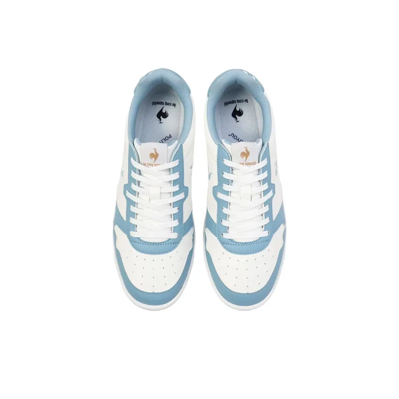 Le Coq Sportif LCS GRAND EST CL 2 Anti Slip Wear Resistant Low Top Skateboard Shoes Unisex White Blue-2