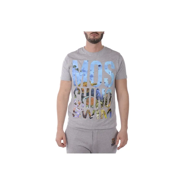 MOSCHINO T Shirts Men Gray-0