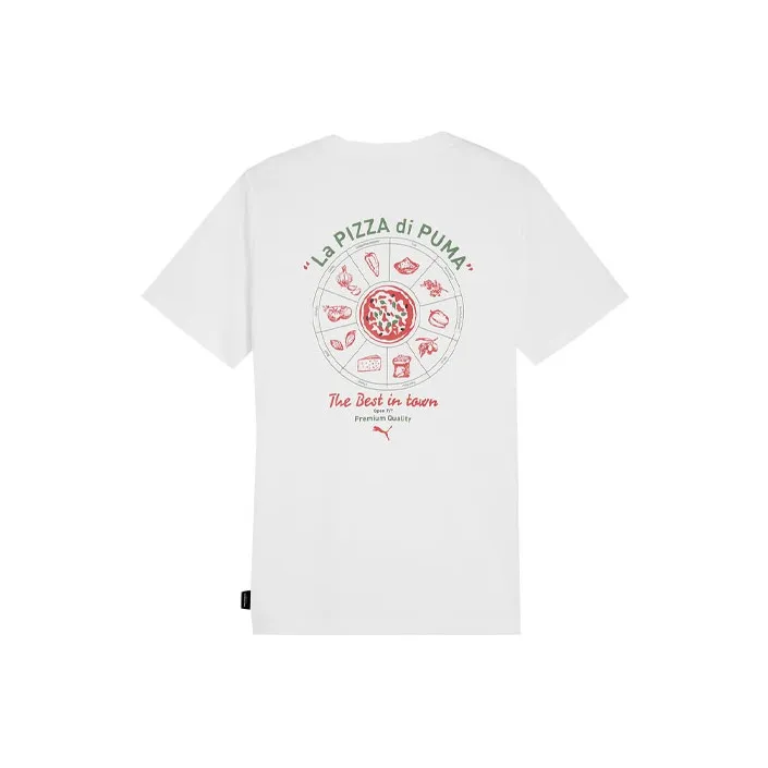 PUMA GRAPHICS T Shirts Men White-0