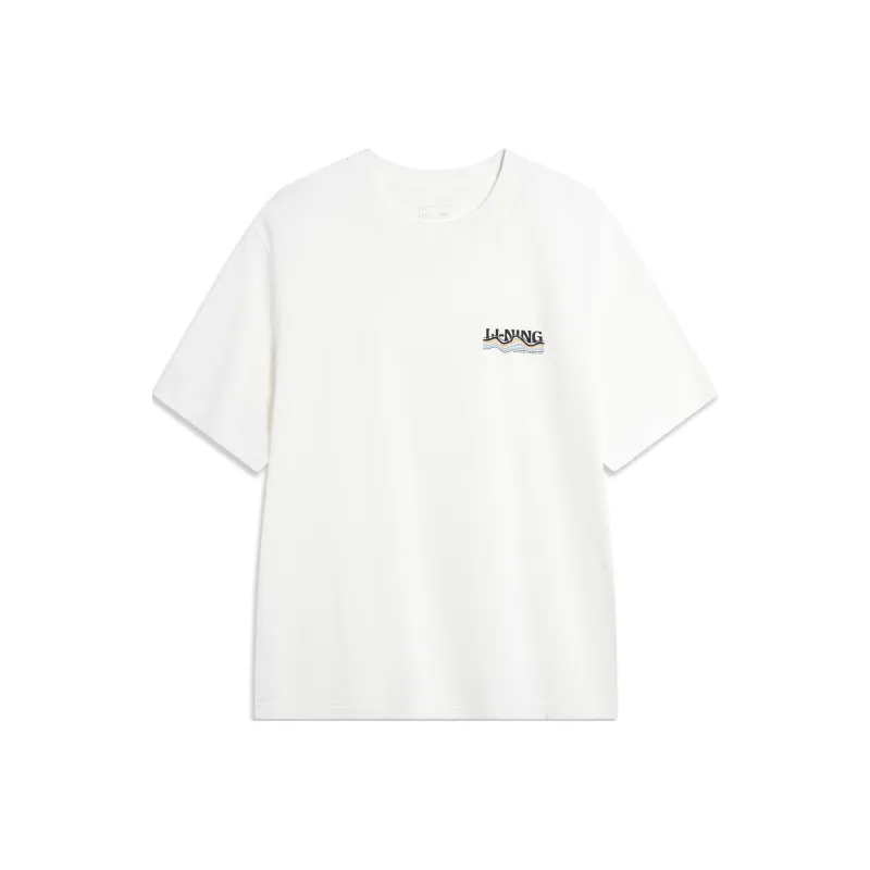 LiNing Sports Trend Series T Shirt Men's Ivory-0