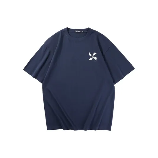 HLA JEANS T Shirts Men Navy Blue 27-0