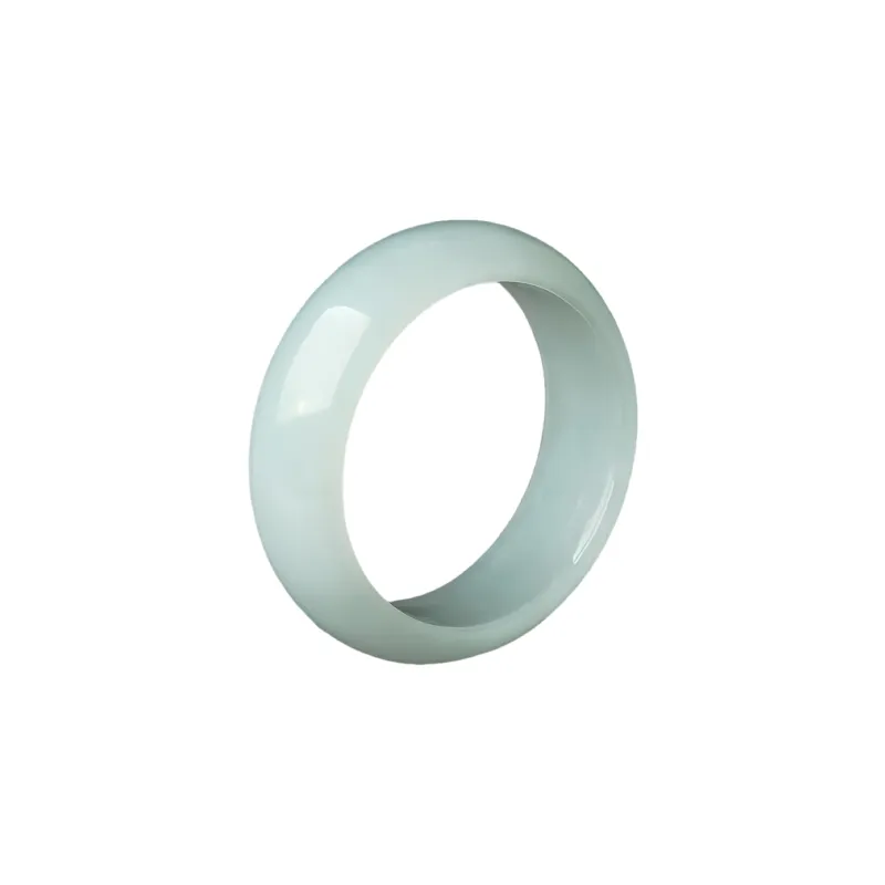 MY WORLD BEGINS AND ENDS WITH YOU Glutinous Jade Jadeite Rings Unisex-0