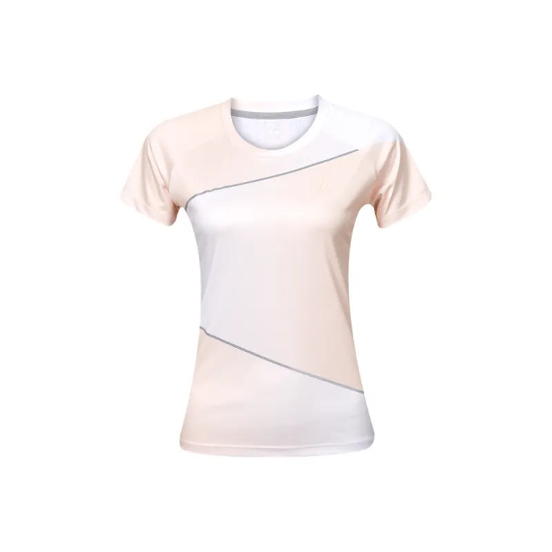 Kawasaki Breathable Quick Dry Short Sleeved Women's Milk Tea Pink-6