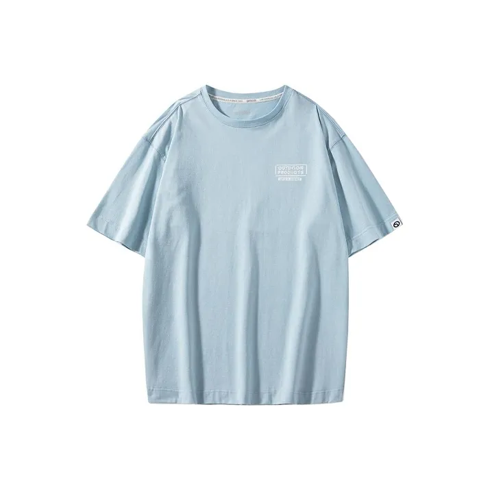 OUTDOOR PRODUCTS T Shirts Men Clear Aqua Blue-0