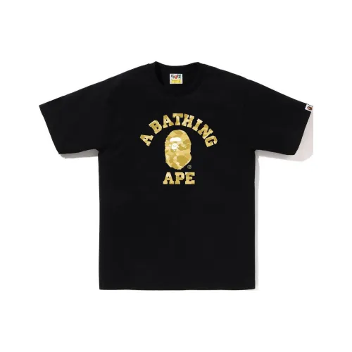 A BATHING APE Color Camo College Tee SS24