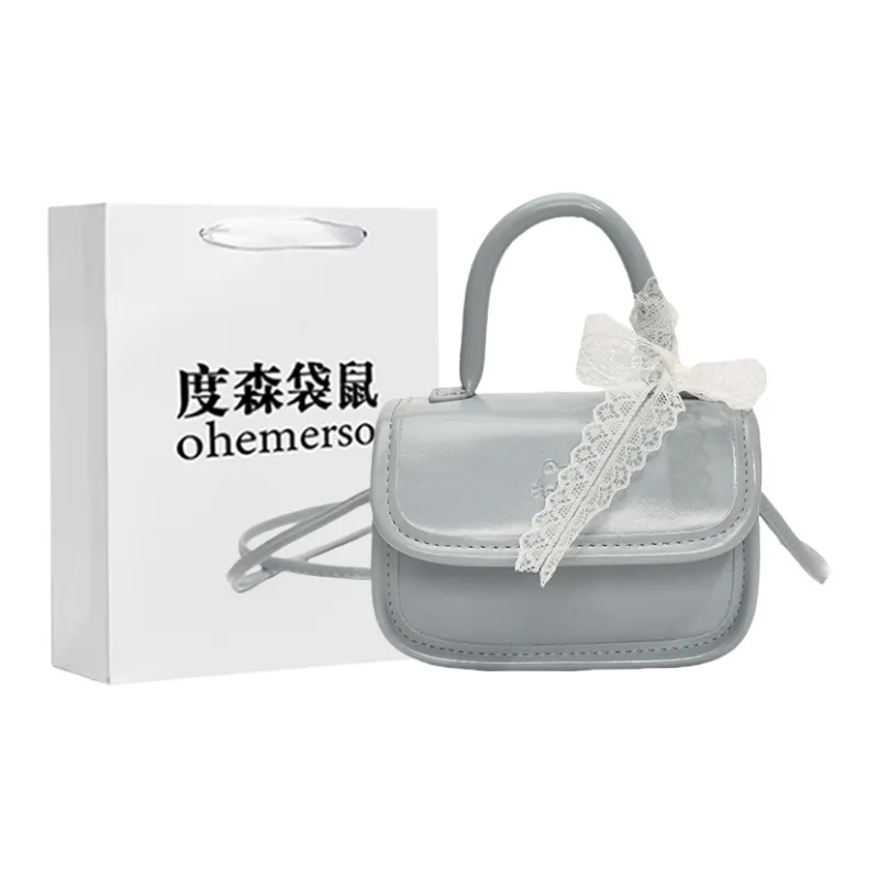 Dusen Kangaroo PU Crossbody Bag Regular Women's White/Silver/Black/Blue/Pink-15