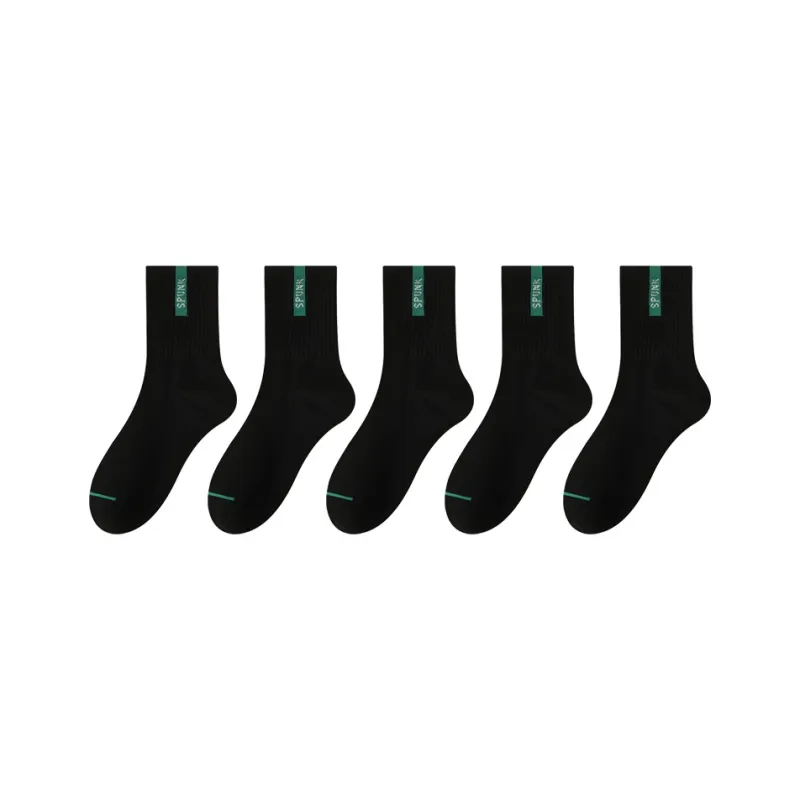 PLANDOO Mid Calf Socks Unisex 5 Pack-22