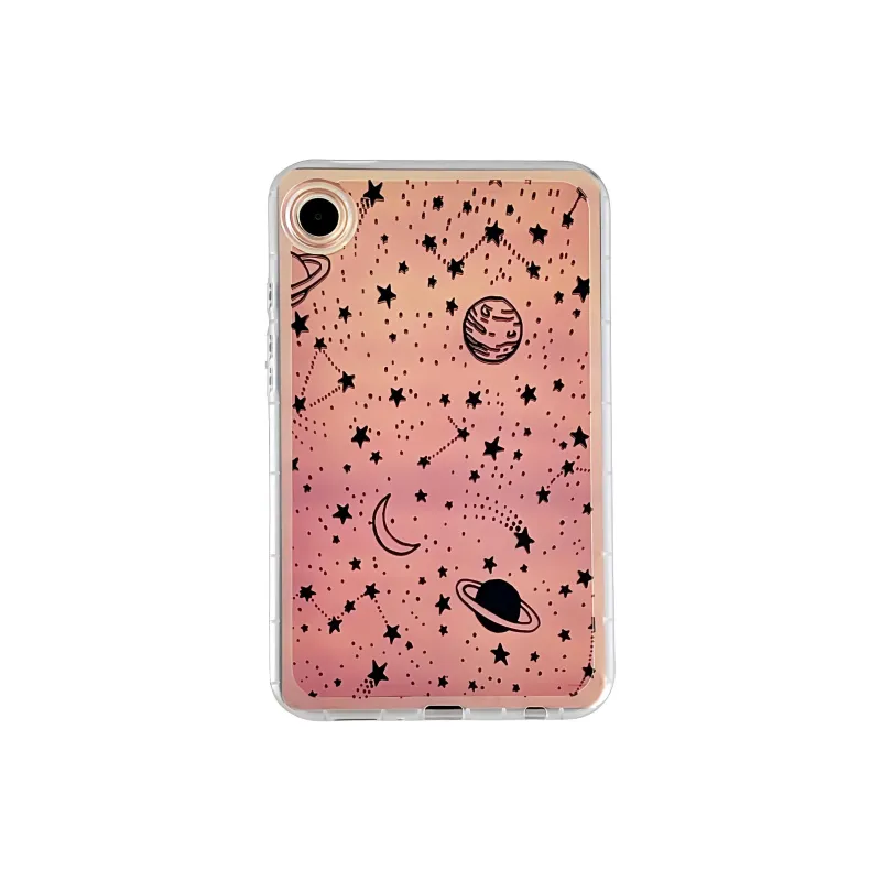 MAYGI TPU Chubby Girl Laser Painted Cartoon Compatibility Samsung Galaxy Tab A9 Flat Protective Case-5