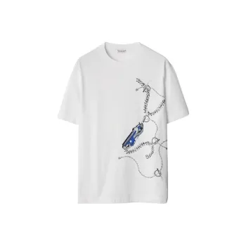 Burberry Graphic Printed Crewneck T Shirt