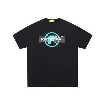 DNBH Loose Fit Casual Pullover Off-The-Shoulder Crew Neck T-Shirt Unisex