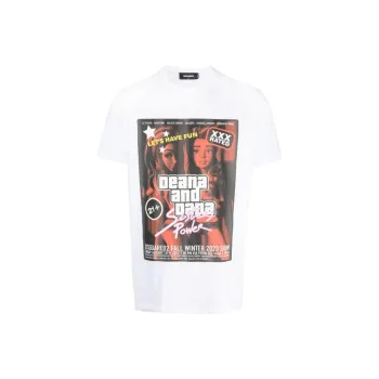 DSQUARED 2 Graphic Printed Crewneck T Shirt