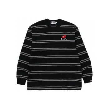 A BATHING APE Heart Hoop L/S Tee