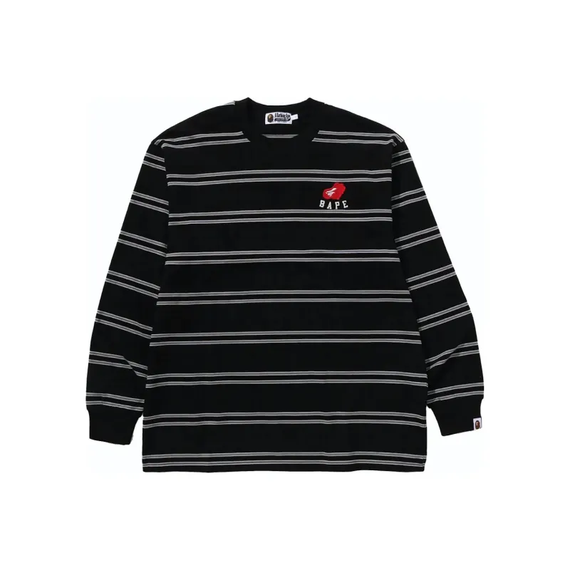 Bape Ape Heart Hoop L/S Tee-0
