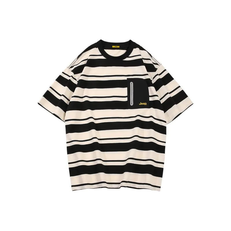 Jeep T Shirt Unisex Black White-0