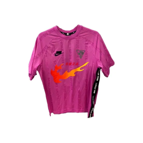 Nike T Shirts Men Pink-0