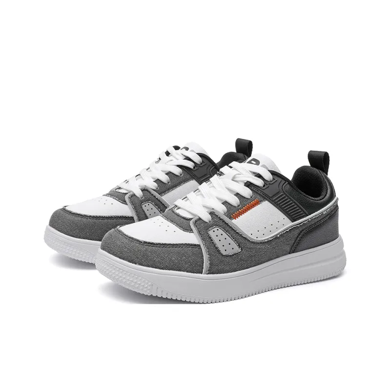 ABIDJAN Lightweight And Breathable Low Top Skateboard Shoes Unisex Denim Black-2