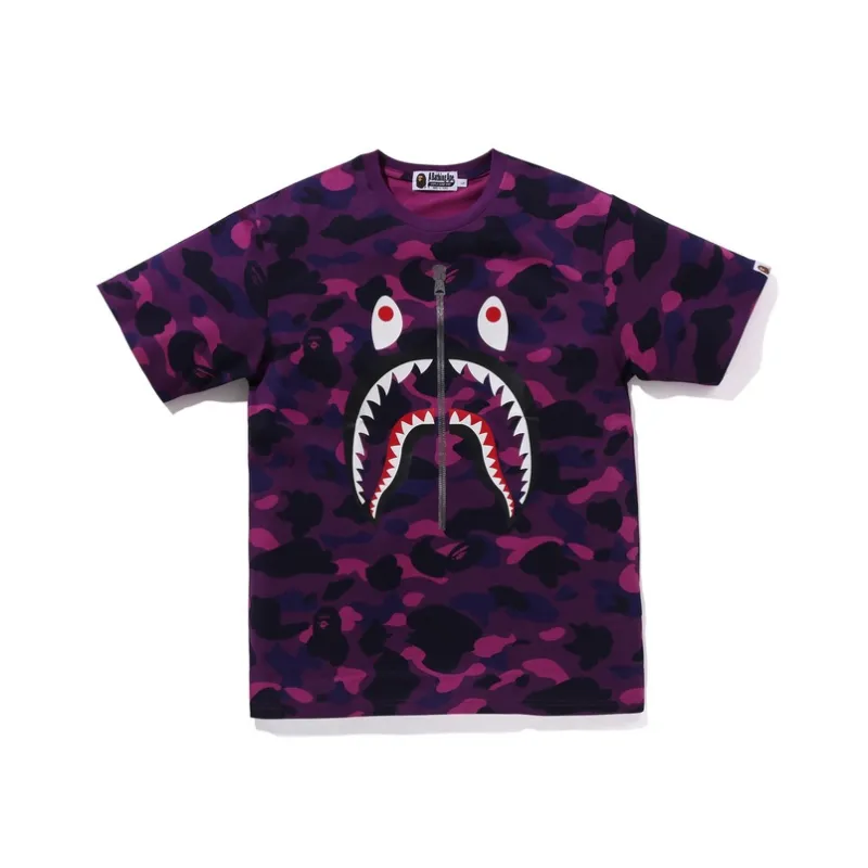 A BATHING APE Color Camo Shark Tee-2
