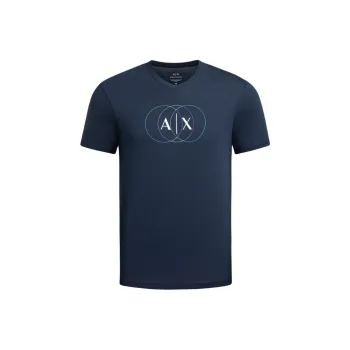 ARMANI EXCHANGEAE SS24 T Shirt Men's Navy Blue