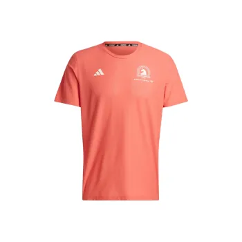 Adidas Boston Marathon 2024 Own The Run Tee T Shirt Men's Red