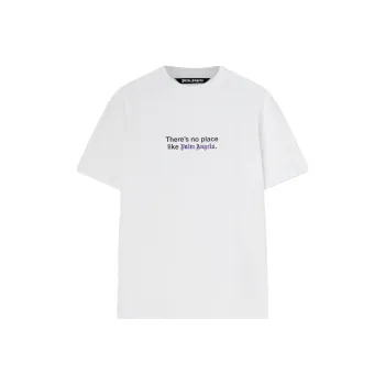 PALM ANGELS No Place Slogan print Cotton T shirt