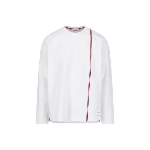 THOM BROWNE Rwb Striped Long Sleeved T Shirt
