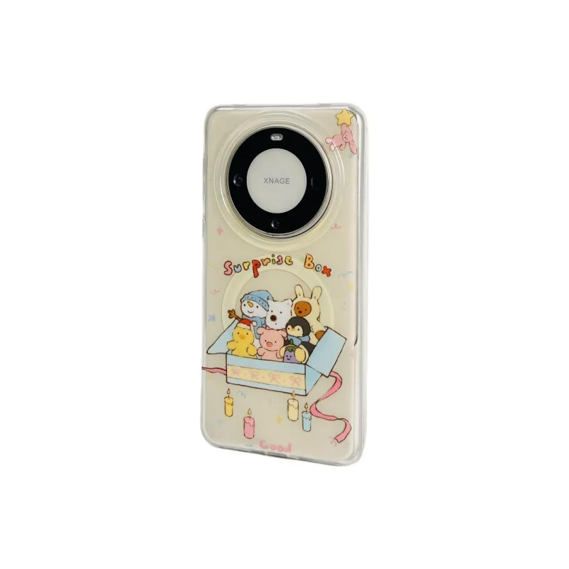 Sopi Acrylic Material Surprise Box Little Animal M Phone Cases Compatibility  Huawei Mate 70/60/50 Pro/Pura 70/70 Pro+-6